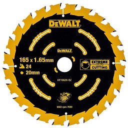 Obrázek pro produkt Pilový kotouč DeWALT 165x20mm 24z Aku